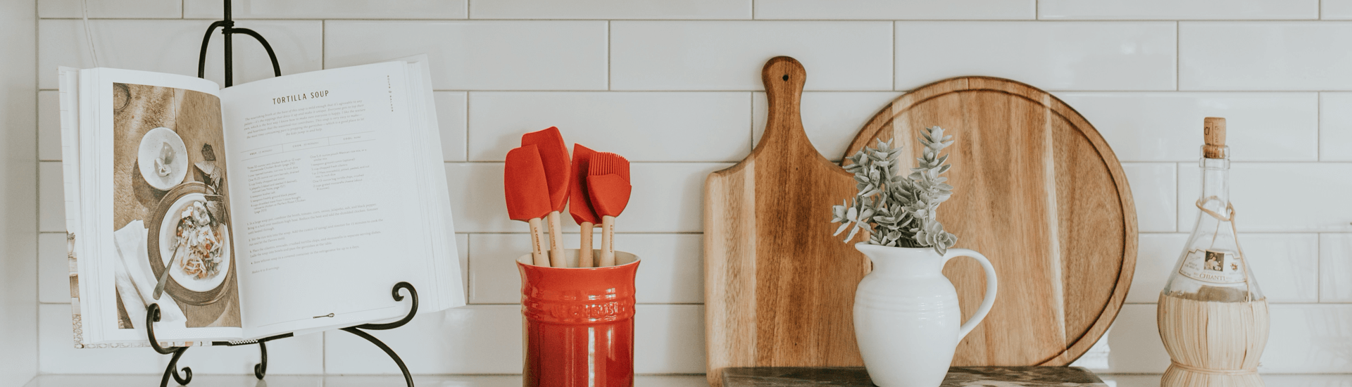 Keep Your Kitchen Design White and Your Accessories Colorful